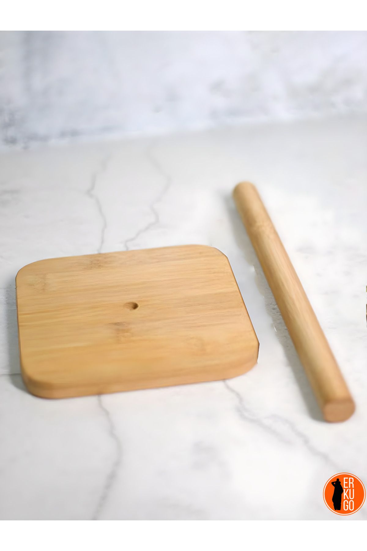 Bamboo Paper Towel Holder, Table Stand