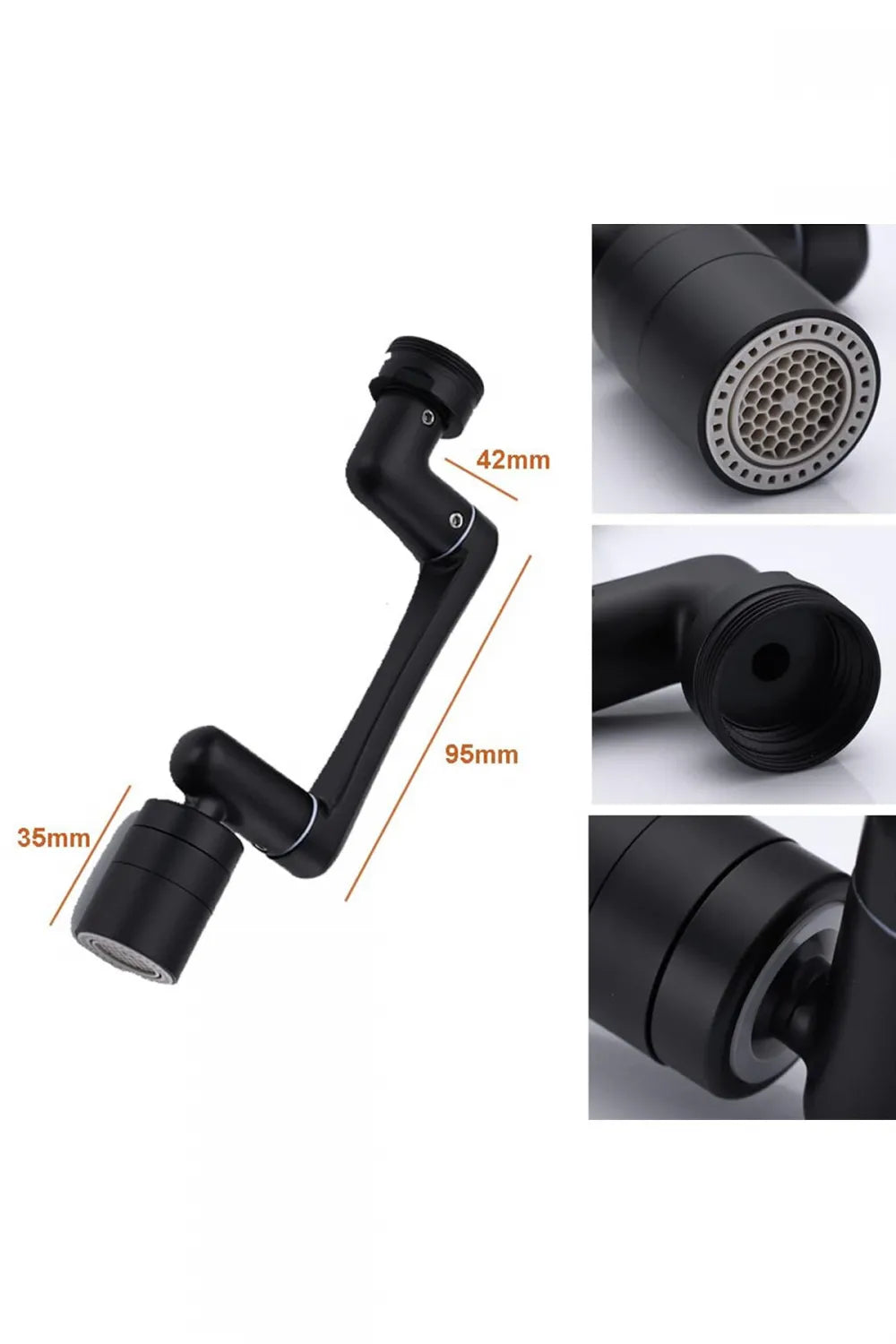 Black Faucet Tip Saving Head