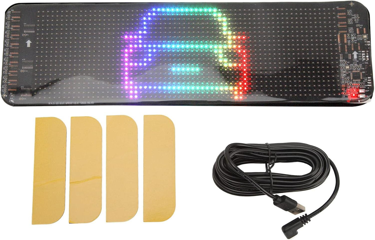 Telefon App Kontrollü Programlanabilir Araba LED Ekranı – Kayan Yazı ve Emoji Gösterimi