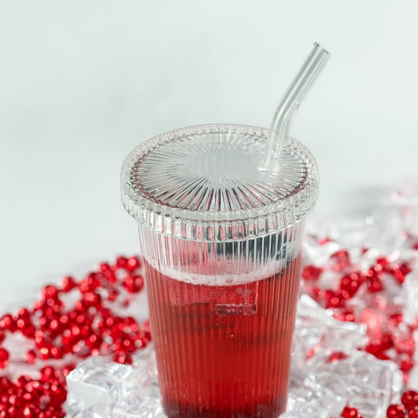 Latte Sunum Bardağı, Cam Kapaklı, Borosilikat