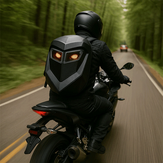 Led Gözlü Motor Sırt Çantası, Ledli Sırt Çantası, Telefon Kontrol / Kask Taşıma Çantası