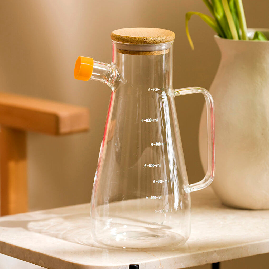 Yağdanlık Seti, Vakumlu Kapak, 2'li Paket, 900ml