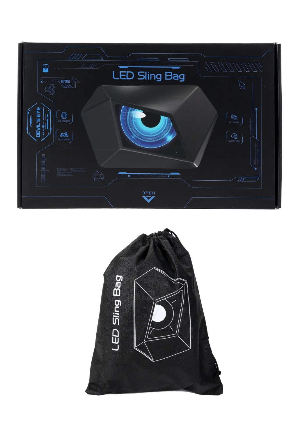 Led Gözlü Omuz Çantası
