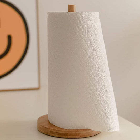 Bambu Kağıt Havlu Tutucu, Masa Standı