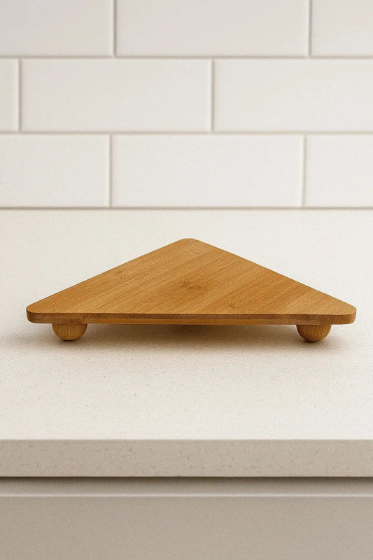 Bambu Top Ayaklı Üçgen Stant, Sunum Tahtası (18x34)