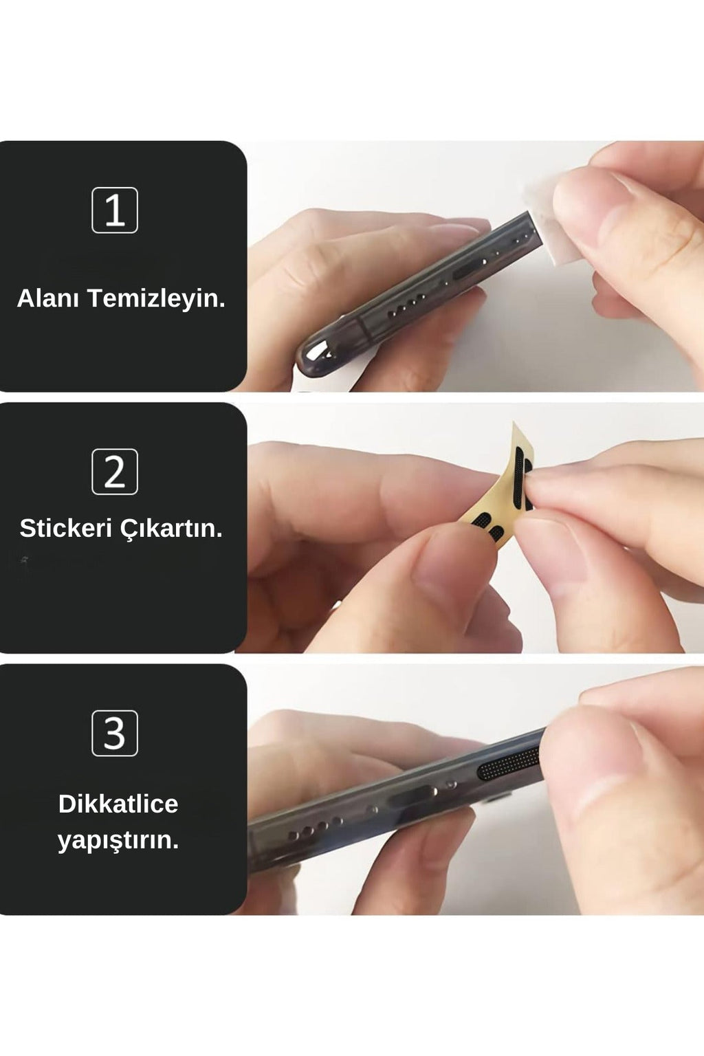 20 Adet Cep Telefonu Hoparlör Için Toz Önleyici Sticker, Apple Hoparlör Koruyucu Sticker - erkugo. dekoratif, işlevsel.
