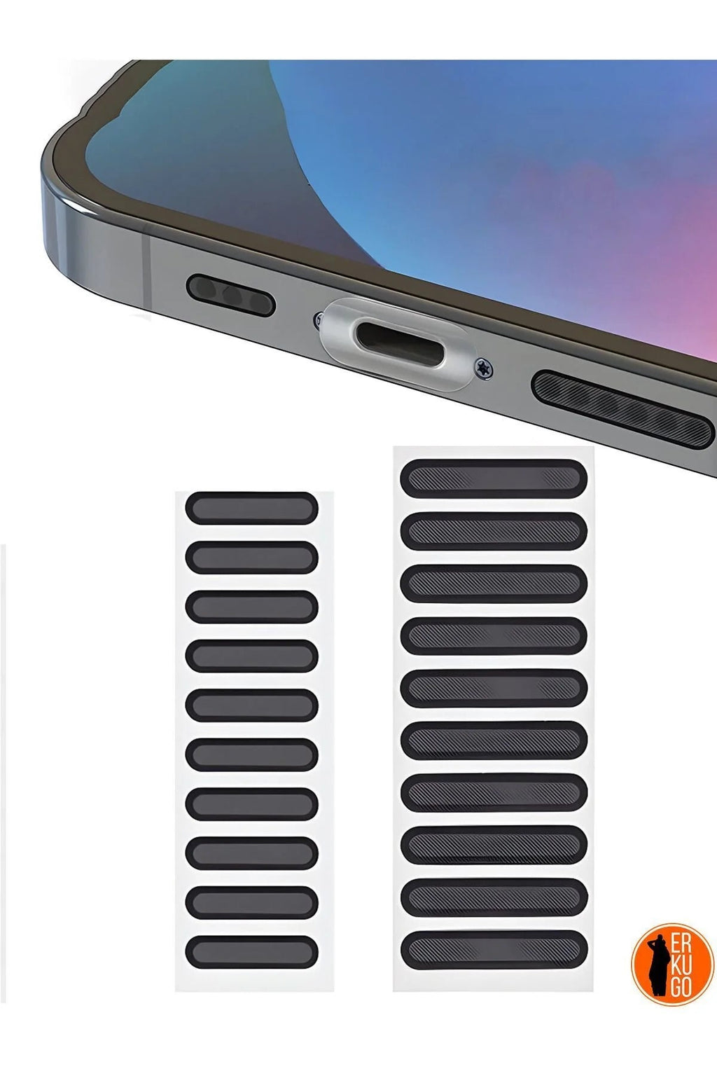 20 Adet Cep Telefonu Hoparlör Için Toz Önleyici Sticker, Apple Hoparlör Koruyucu Sticker - erkugo. dekoratif, işlevsel.