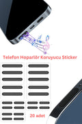 20 Adet Cep Telefonu Hoparlör Için Toz Önleyici Sticker, Apple Hoparlör Koruyucu Sticker - erkugo. dekoratif, işlevsel.
