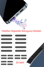 20 Adet Cep Telefonu Hoparlör Için Toz Önleyici Sticker, Apple Hoparlör Koruyucu Sticker - erkugo. dekoratif, işlevsel.