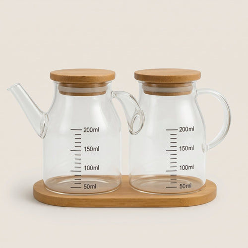 2'li Mini Yağdanlık ve Sosluk Seti 200ml - erkugo. dekoratif, işlevsel.