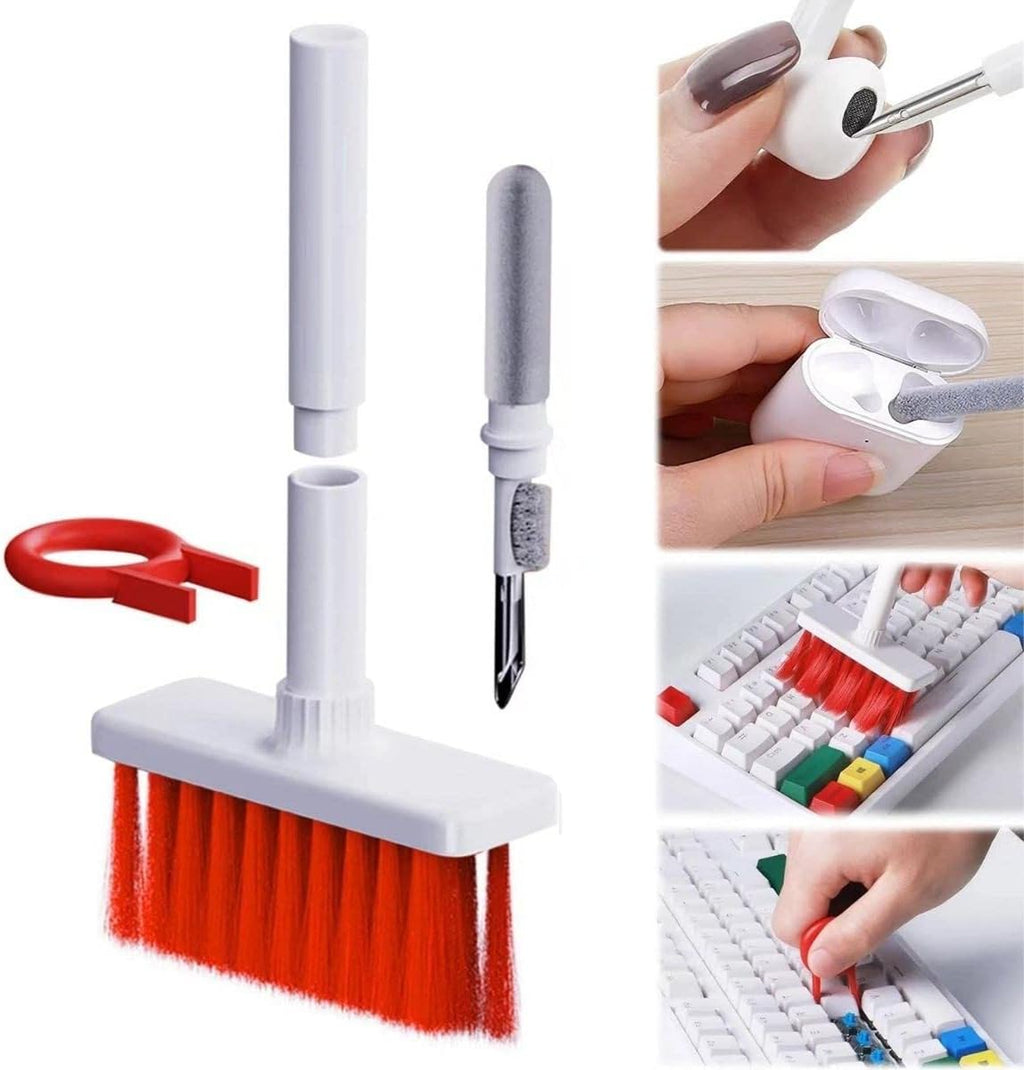 5 Fonksiyonlu Bluetooth Kulaklık, Klavye, Telefon, Kamera, Bilgisayar Temizleme Fırçası - erkugo. dekoratif, işlevsel.