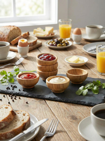 Bambu Çerezlik, Sosluk, Reçel Kasesi 6x3cm