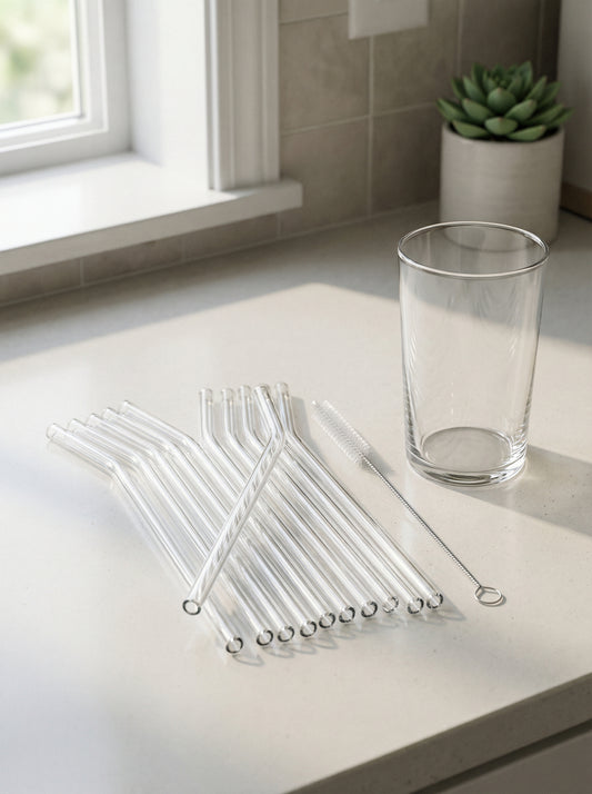 Cam Pipet Seti, 12 Adet, Fırça Hediyeli