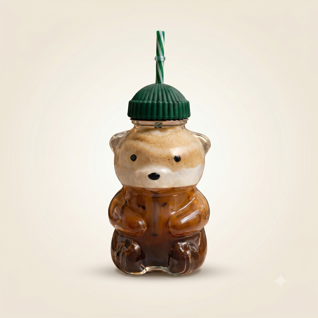 Sweet Bear - Pipetli Bardak, 500ml