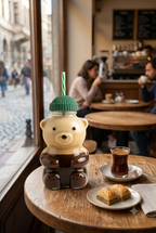 Sweet Bear - Pipetli Bardak, 500ml