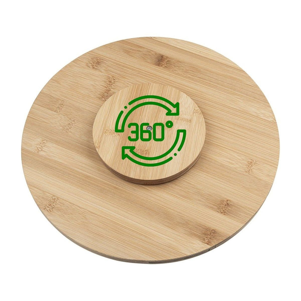 Bambu Baharat Standı, 360° Dönebilen, 2 Katlı - erkugo. dekoratif, işlevsel.