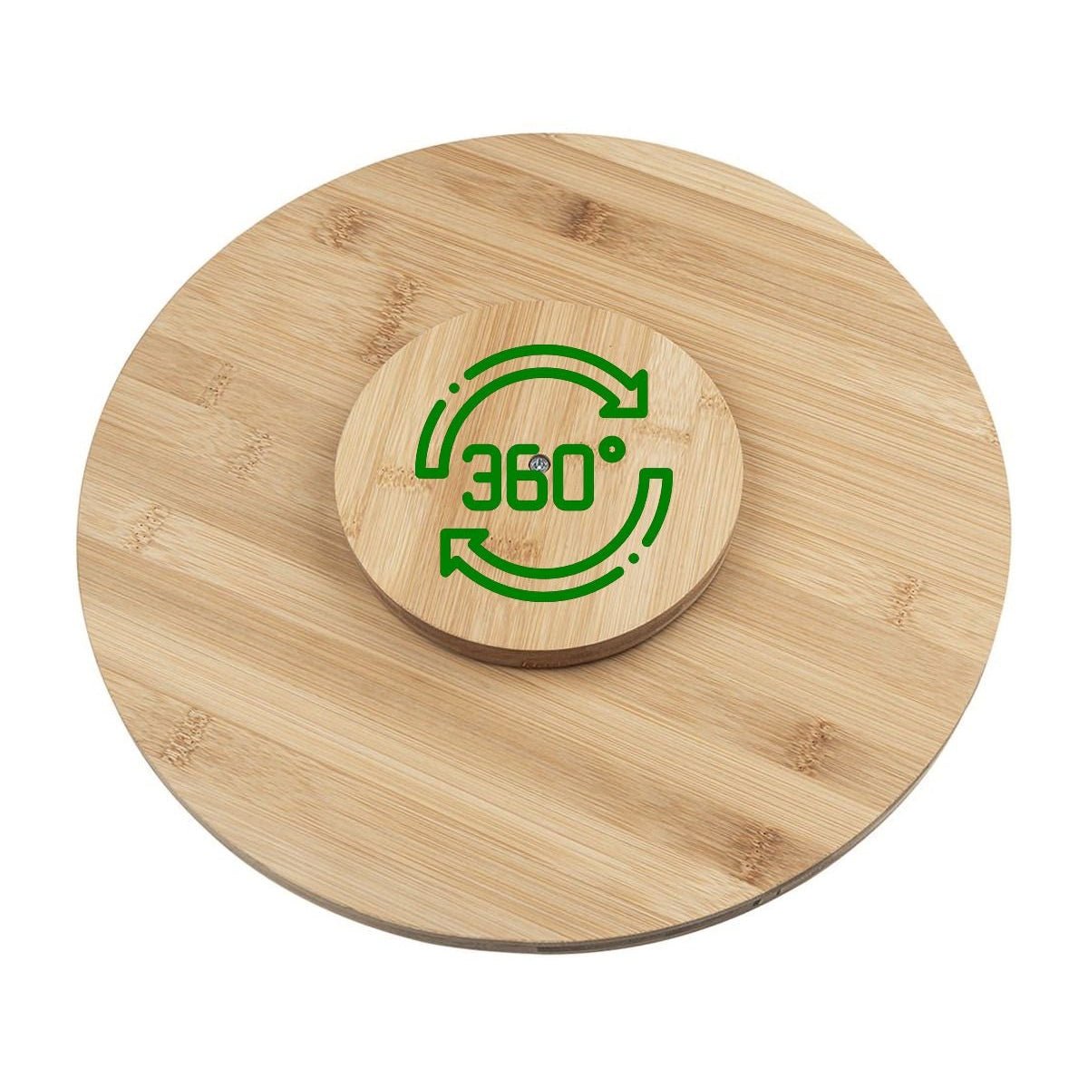 Bambu Baharat Standı, 360° Dönebilen, 2 Katlı - erkugo. dekoratif, işlevsel.