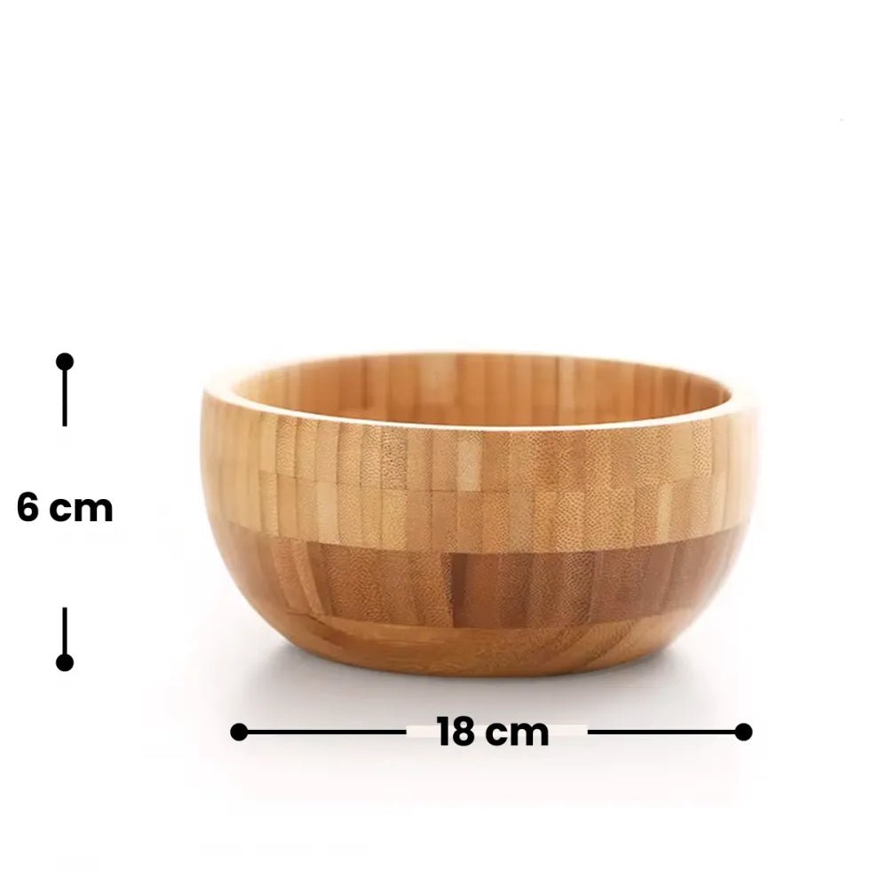 Bambu İskandinav Salata Kasesi, 3'lü Set - erkugo. dekoratif, işlevsel.