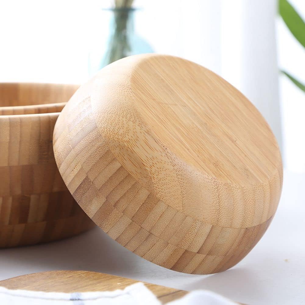 Bambu İskandinav Salata Kasesi, 3'lü Set - erkugo. dekoratif, işlevsel.