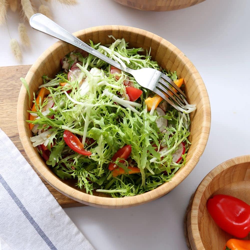 Bambu İskandinav Salata Kasesi, 3'lü Set - erkugo. dekoratif, işlevsel.