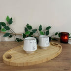 Bambu Oval Kulplu Sunum Tepsisi, Kahvaltı Tabağı - erkugo. dekoratif, işlevsel.