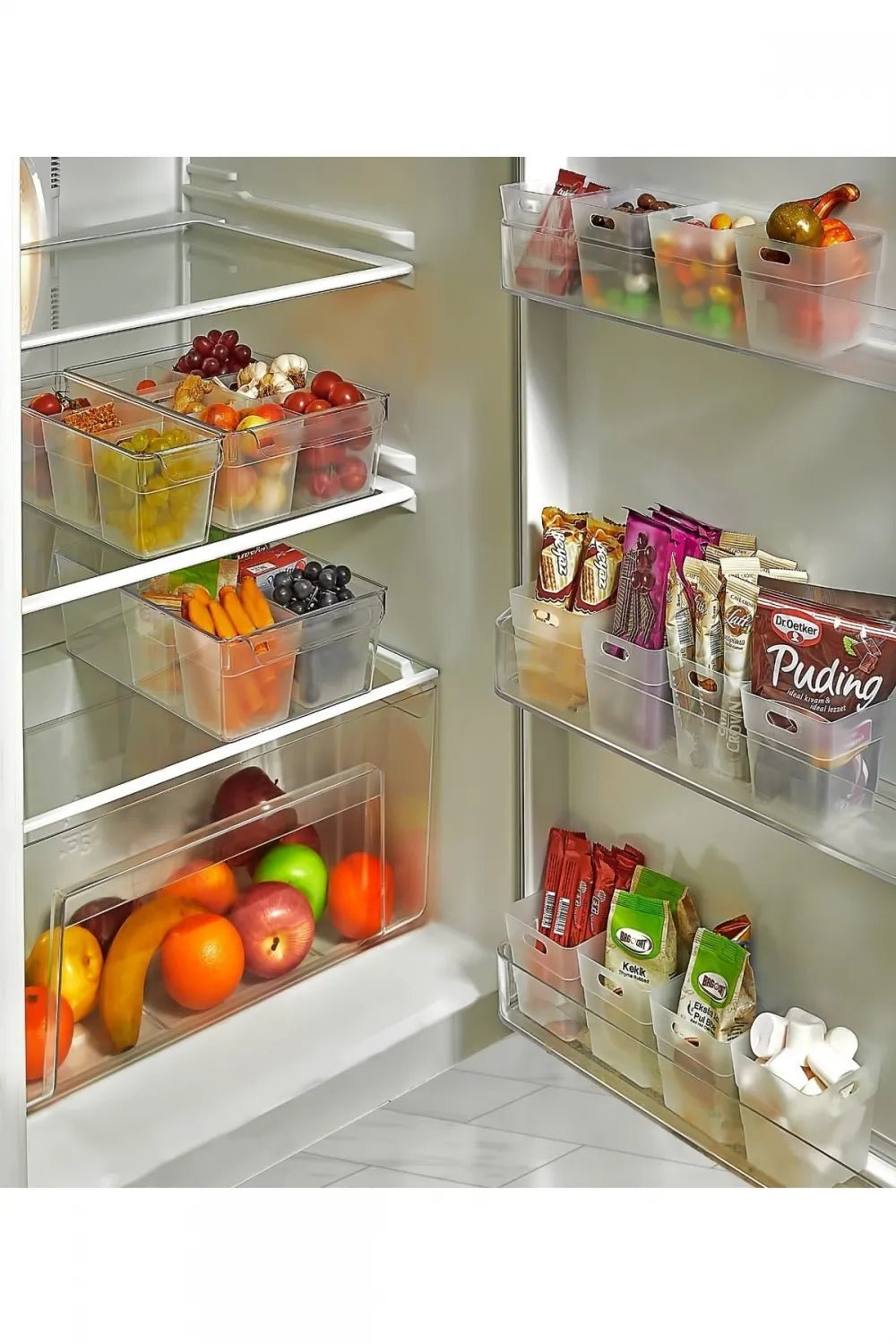 Buzdolabı & Kapak İçi Düzenleyici – Çok Amaçlı Organizer Kutu - erkugo. dekoratif, işlevsel.