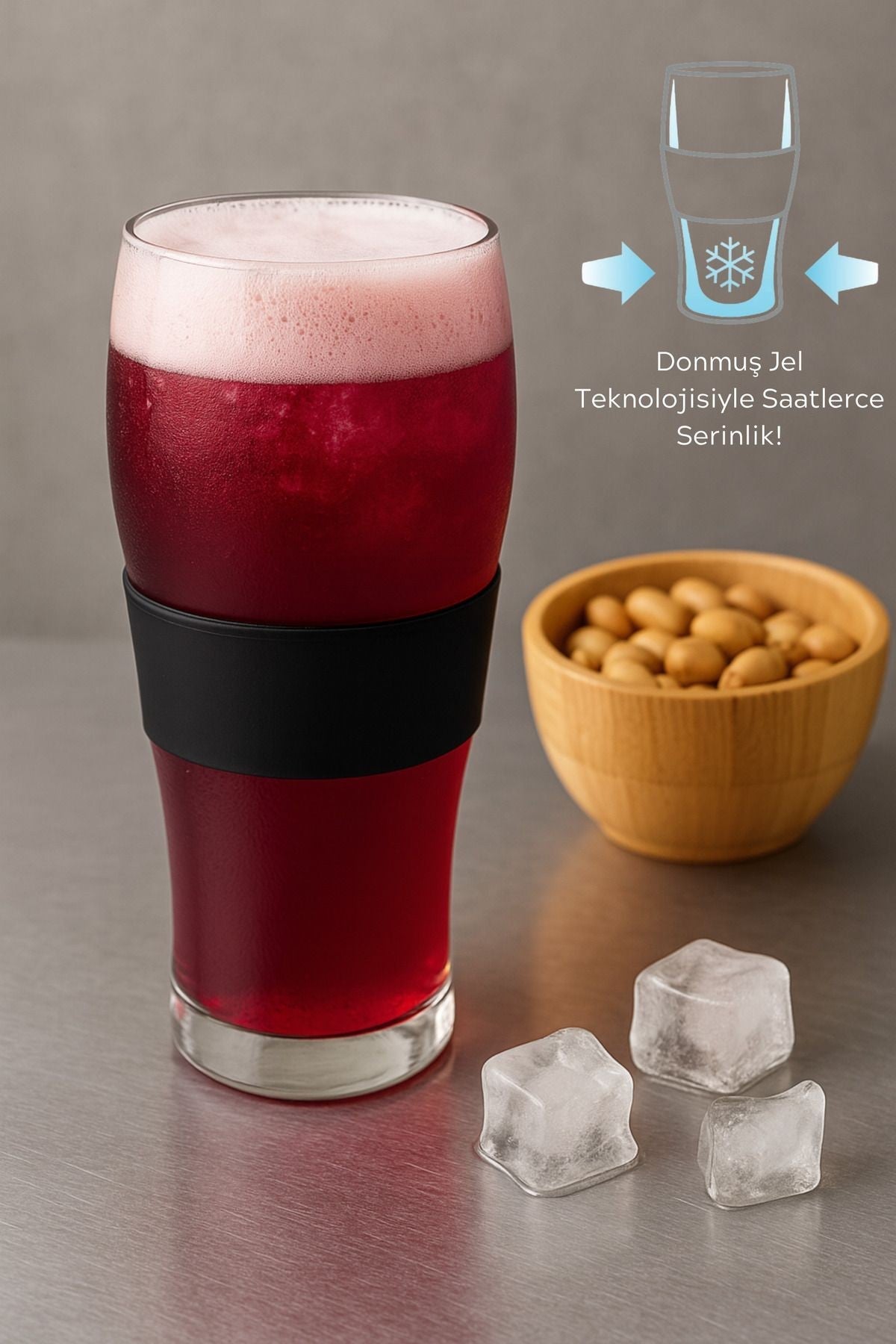 Buzz Bardak Soğutucu Jelli Dondurulabilir Bardak 470ml - erkugo. dekoratif, işlevsel.