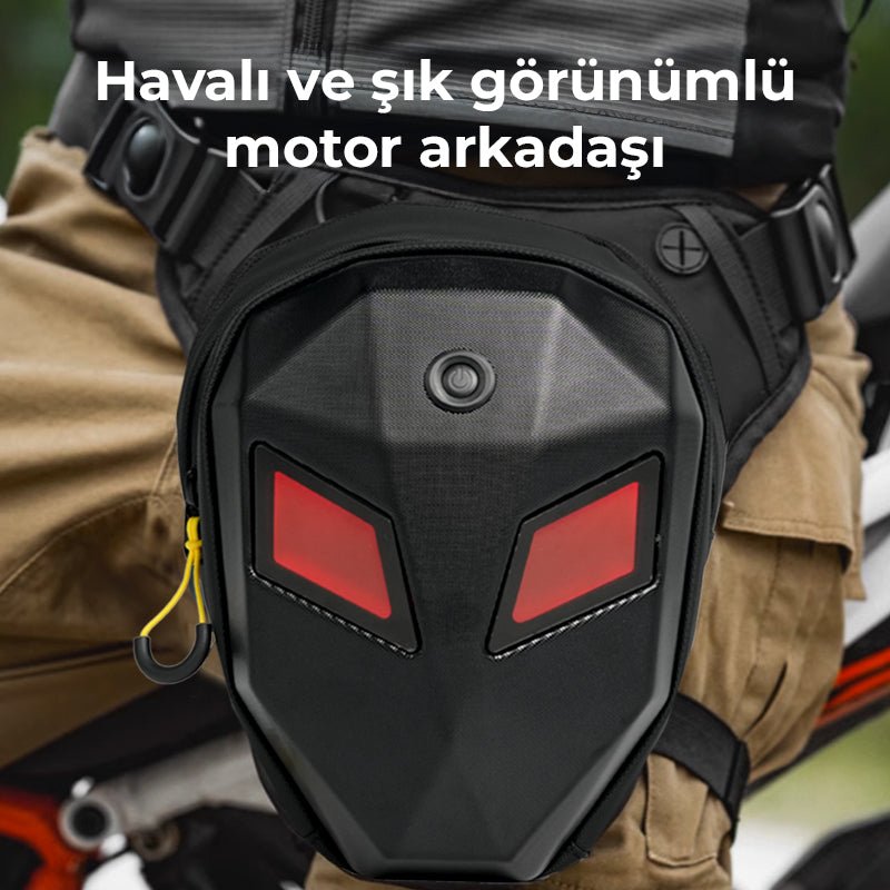 Çift LED Ekranlı Mini Bacak Çantası – Göz Tasarımlı, Ayarlanabilir Askılı, Unisex Teknolojik Çanta - erkugo. dekoratif, işlevsel.