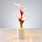 3’lü LED Kala Çiçeği Dekoratif Masa Lambası 27 cm Pilli