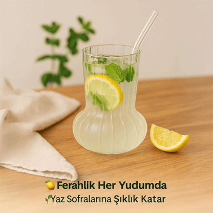 Minimal Borosilikat Cam Vazo & Bardak, 500 ml Ters Mantar Model, Isıya Dayanıklı Çok Amaçlı Tasarım