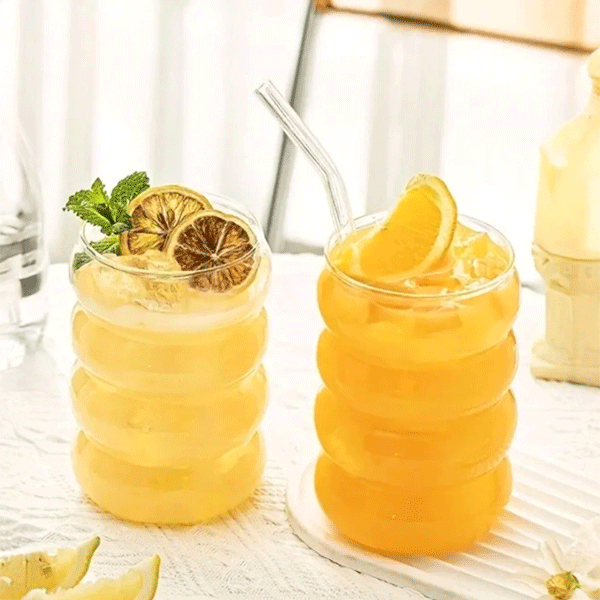 2 Adet Borosilikat  Sunum Bardağı, Kahve Bardağı, Isı Dayanıklı Bardak BOGUMLU