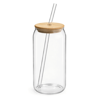 600 ml Bambu Kapaklı Pipetli Borosilikat Sunum Bardağı, Kahve Bardağı, Isı Dayanıklı Bardak Coollime