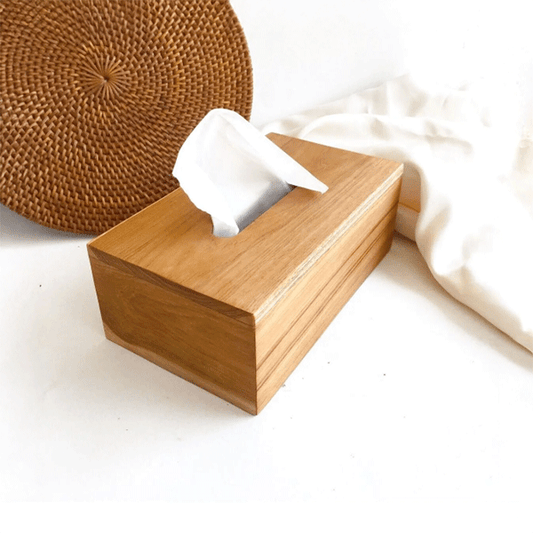 Bambu Peçetelik, 23 cm Masaüstü Peçete Kutusu, Bambu Kağıt Mendil Kutusu