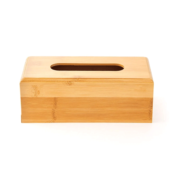 Bambu Peçetelik, 23 cm Masaüstü Peçete Kutusu, Bambu Kağıt Mendil Kutusu