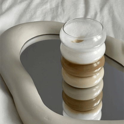 2 Adet Borosilikat  Sunum Bardağı, Kahve Bardağı, Isı Dayanıklı Bardak BOGUMLU