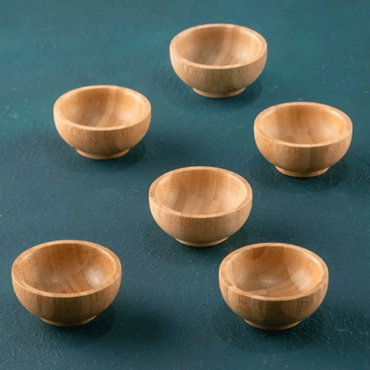 Bamboo Snack Bowl, Sauce Bowl, Jam Bowl 6x3cm