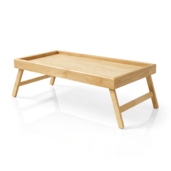 Kulpsuz Ayaklı Tepsi 50x30 CM – Katlanır Ayaklı Bambu Yatak Keyif Tepsisi