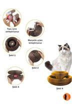 Kedi Tırmalama Oyuncağı – Sihirli Akordeon Kedi Oyuncağı, Çıngıraklı Tırmalama Panosu - erkugo. dekoratif, işlevsel.