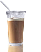 Latte Sunum Bardağı, Cam Kapaklı, Borosilikat - erkugo. dekoratif, işlevsel.