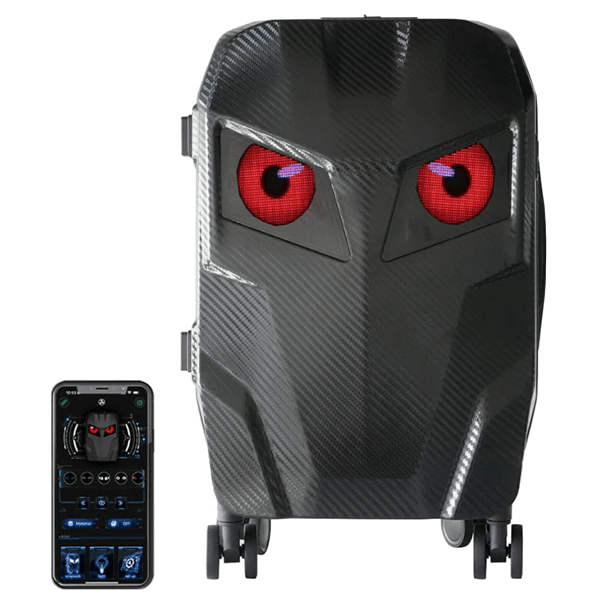 LED Ekranlı Akıllı Valiz – Telefon Kontrollü, Sert , 57 x 37 x 22 cm – Seyahat Valizi - erkugo. dekoratif, işlevsel.