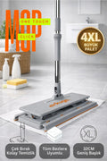 One Touch Mop, Otomatik Bez Kilitleme Mekanizmalı Kolay Mop - erkugo. dekoratif, işlevsel.