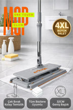 One Touch Mop, Otomatik Bez Kilitleme Mekanizmalı Kolay Mop - erkugo. dekoratif, işlevsel.
