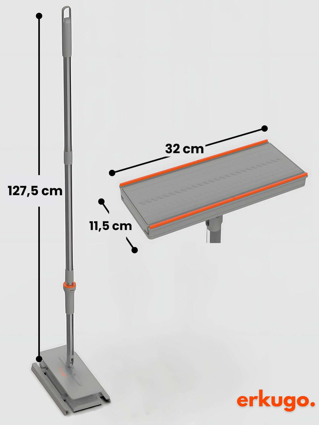 One Touch Mop, Otomatik Bez Kilitleme Mekanizmalı Kolay Mop - erkugo. dekoratif, işlevsel.