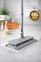 One Touch Mop, Otomatik Bez Kilitleme Mekanizmalı Kolay Mop - erkugo. dekoratif, işlevsel.