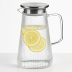 Origami Carafe Cam Sürahi, Demlik, Borosilikat, Süzgeçli - erkugo. dekoratif, işlevsel.