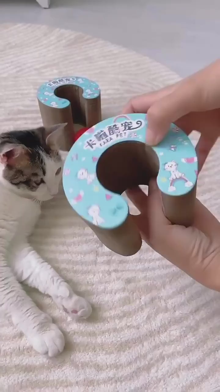 Kedi Tırmalama Oyuncağı – Sihirli Akordeon Kedi Oyuncağı, Çıngıraklı Tırmalama Panosu