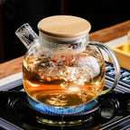 Teapot Cam Demlik, Borosilikat, Süzgeçli - erkugo. dekoratif, işlevsel.