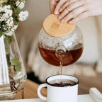 Teapot Cam Demlik, Borosilikat, Süzgeçli - erkugo. dekoratif, işlevsel.