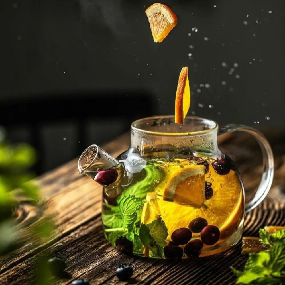 Teapot Cam Demlik, Borosilikat, Süzgeçli - erkugo. dekoratif, işlevsel.