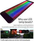 Telefon App Kontrollü Programlanabilir Araba LED Ekranı – Kayan Yazı ve Emoji Gösterimi - erkugo. dekoratif, işlevsel.